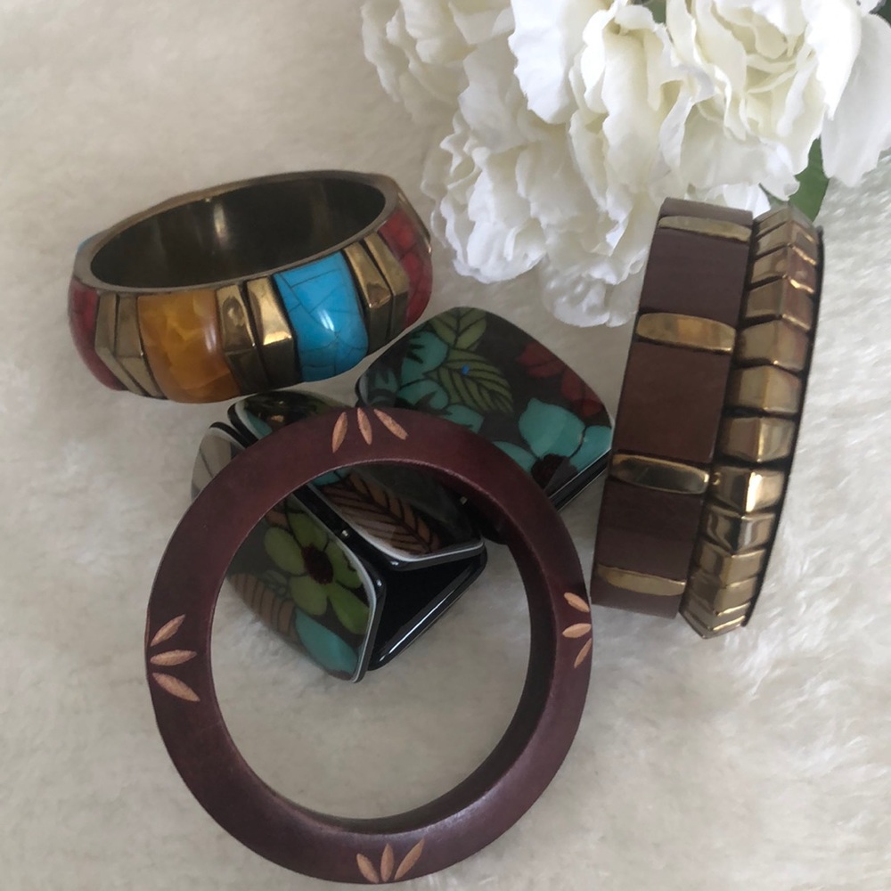 Fall accessories. 4 beautiful bracelets and cuff